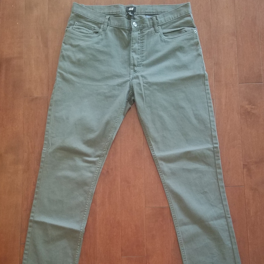 H&M Slim Fit Stretch Chinos 32/32